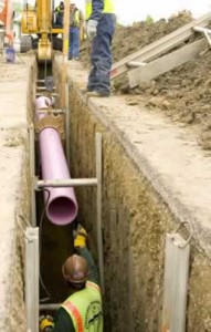 Infrastructures underground pipe